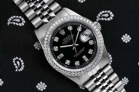 rolex datejust oyster perpetual quadrante nero|orologio datejust oyster.